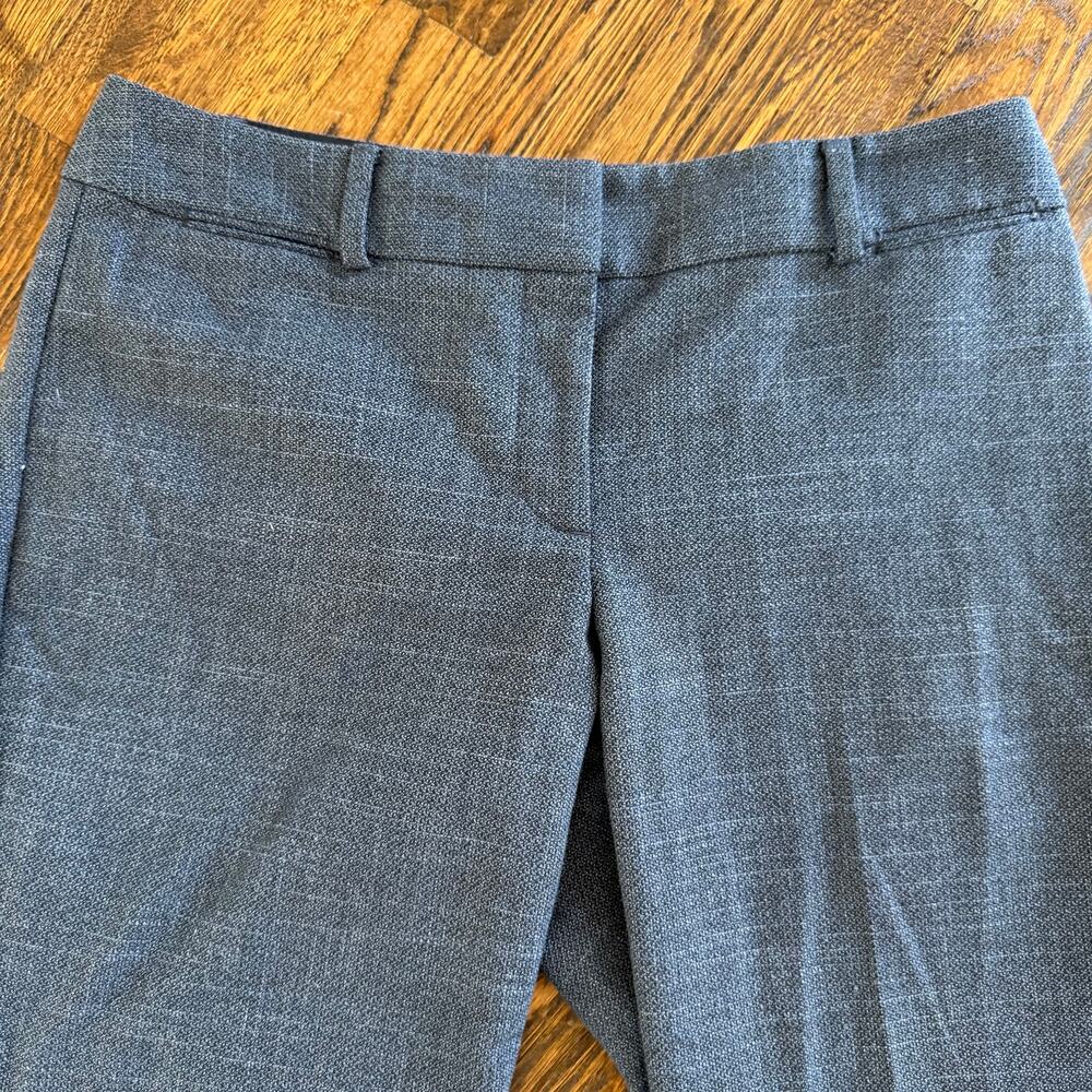 LOFT Julie Trouser Tweed Gray Fabric Size 8 Petite